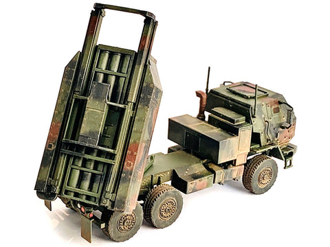 United States M142 High Mobility Artillery Rocket System (HIMARS) Green Camouflage "NEO Dragon Armor" Series 1/72 Plastic Model by Dragon Models