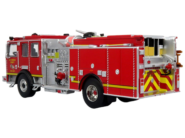 KME Predator Fire Engine "Los Angeles County Fire Department" Red "5 Alarm" Series Limited Edition to 750 pieces Worldwide 1/64 Diecast Model by Iconic Replicas