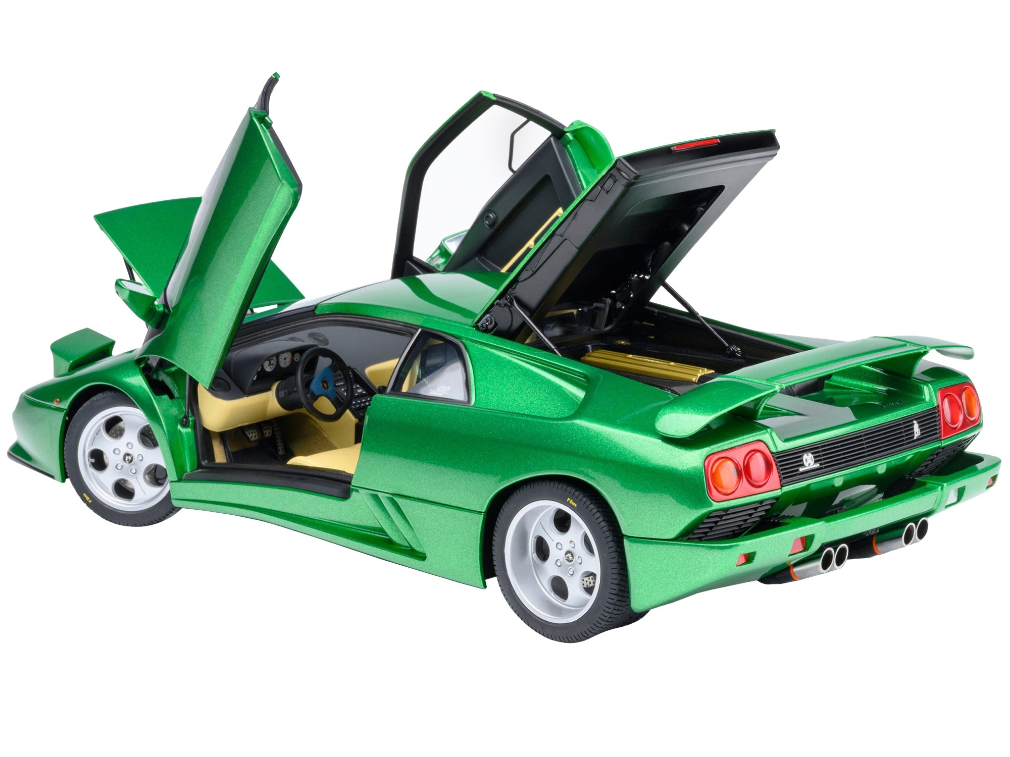 Lamborghini Diablo SE30 Verde Mic/Green Metallic 1/18 Model Car by Autoart