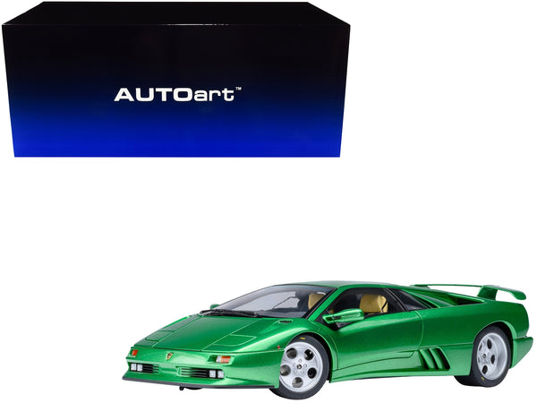 Lamborghini Diablo SE30 Verde Mic/Green Metallic 1/18 Model Car by Autoart