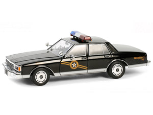 1981 Chevrolet Caprice "Navajo County, AZ Sheriff" Black "Thelma & Louise" (1991) Movie "Hollywood" Series 20 1/24 Diecast Model Car by Greenlight