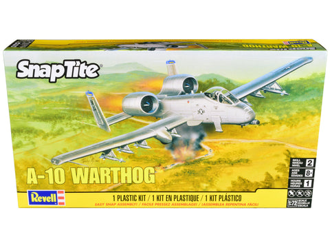 Level 2 Snap Tite Model Kit Fairchild Republic A-10 Warthog (Thunderbolt II) Aircraft 1/72 Scale Model by Revell