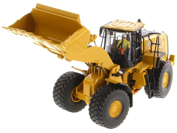 CAT Caterpillar 980 Wheel Loader Yellow with Operator "High Line Series" 1/50 Diecast Model by Diecast Masters