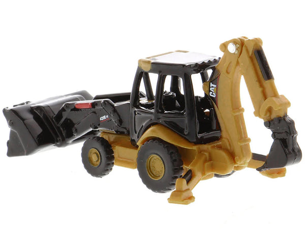 CAT Caterpillar 420E Backhoe Loader Yellow "Micro-Constructor" Series Diecast Model by Diecast Masters