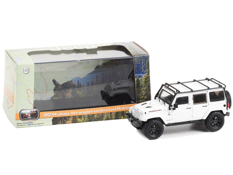 2014 Jeep Wrangler Unlimited Rubicon X Off-Road Bright White "Jeep Official Badge of Honor The Rubicon Trail Lake Tahoe California" 1/43 Diecast Model Car by Greenlight