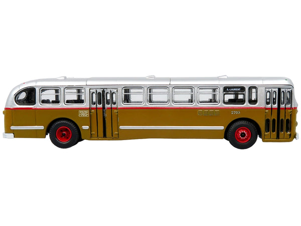 1952 CCF-Brill CD-44 Transit Bus STM (Societe de Transport de Montreal) "S-Laurent" "Vintage Bus & Motorcoach Collection" 1/87 (HO) Diecast Model by Iconic Replicas