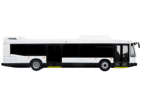Nova Bus LFSd Transit Bus Plain White Limited Edition to 504 pieces Worldwide "The Bus and Motorcoach Collection" 1/87 (HO) Diecast Model by Iconic Replicas