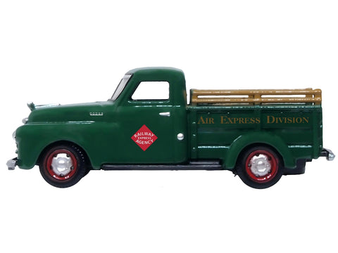 1948 Dodge B-1B Pickup Truck Green "Railway Express Agency" 1/87 (HO) Scale Diecast Model Car by Oxford Diecast