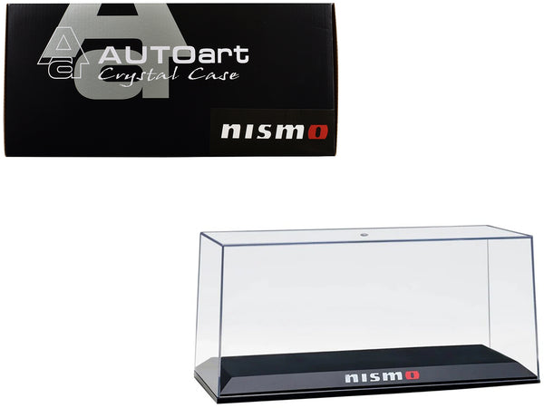 Collectible Display Show Case with Black Plastic Base "Nismo" for 1/18-1/24 Scale Model Cars by Autoart