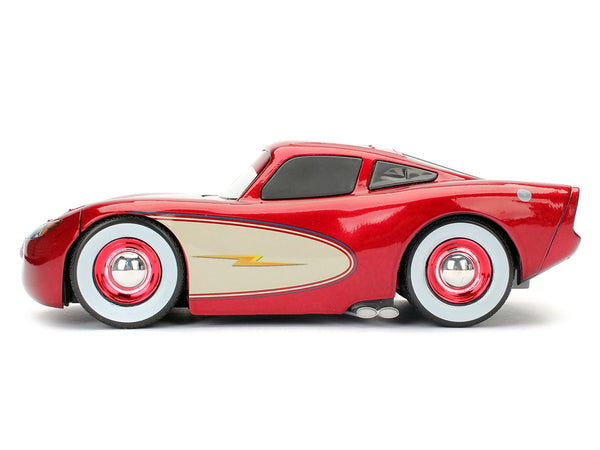 Cruising Lightning McQueen Red Metallic with Extra Wheels Disney & Pixar "Cars" Movie "Hollywood Rides" Series Diecast Model Car by Jada