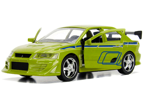 Brian's Mitsubishi Lancer Evolution VII Green "Fast & Furious" Movie 1/32 Diecast Model Car by Jada