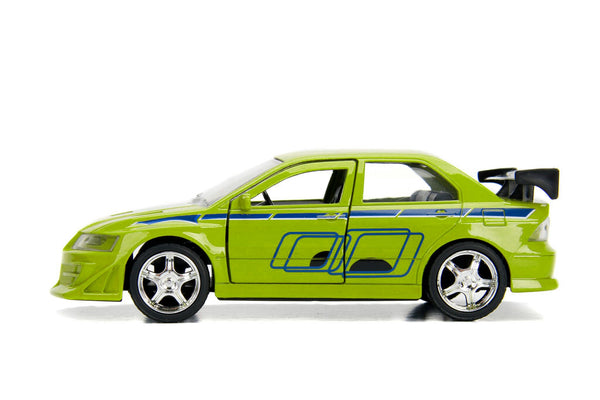 Brian's Mitsubishi Lancer Evolution VII Green "Fast & Furious" Movie 1/32 Diecast Model Car by Jada