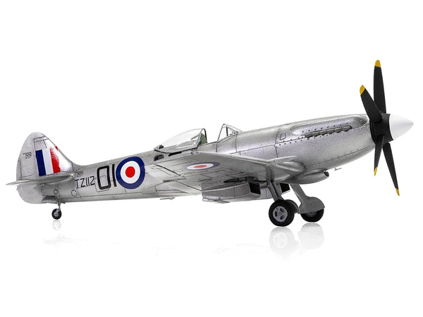 Level 2 Model Kit Supermarine Spitfire FR Mk.XIV Fighter Aircraft with 2 Scheme Options 1/48 Plastic Model Kit by Airfix