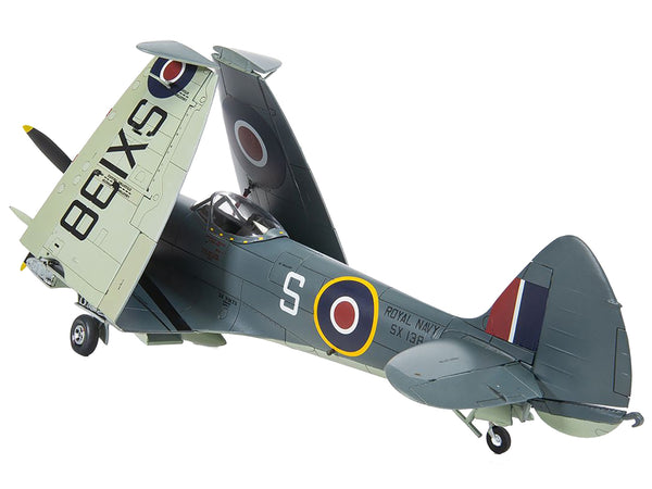 Level 3 Model Kit Supermarine Seafire F.XVII Fighter Aircraft with 3 Scheme Options 1/48 Plastic Model Kit by Airfix