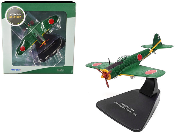 Nakajima Ki-43 Hayabusa Fighter Plane 50th Group 2nd Squadron (1942) "Oxford Aviation" Series 1/72 Diecast Model Airplane by Oxford Diecast