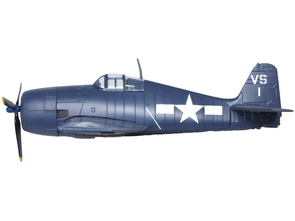 Grumman Hellcat F6F-5 Fighter Aircraft "Lt. Cdr. Willard E. Eder VS-1" (1945) United States Navy "Oxford Aviation" Series 1/72 Diecast Model Airplane by Oxford Diecast