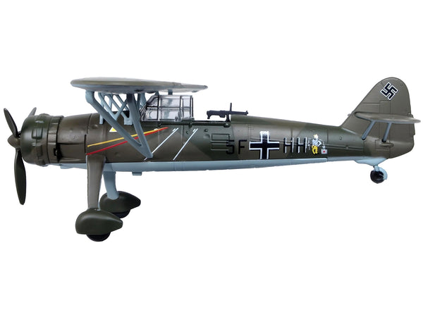 Henschel Hs 126 A-1 Reconnaissance Aircraft "Hannes Gaub Gerd Scroder 1.(H)/14 Invasion of Poland" (1939) German Luftwaffe "Oxford Aviation" Series 1/72 Diecast Model Airplane by Oxford Diecast