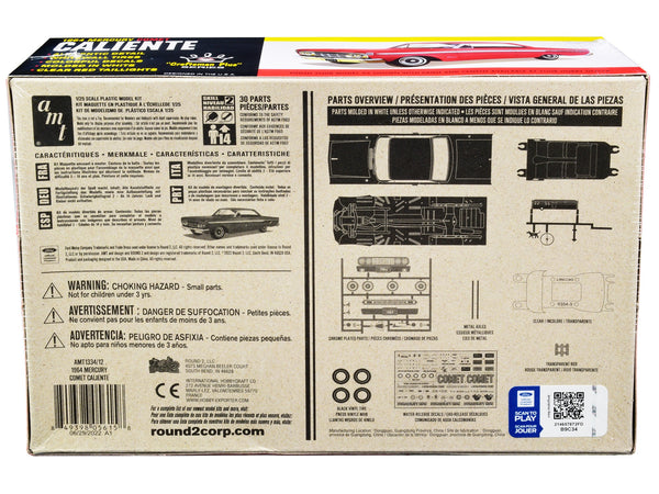 Skill 2 Model Kit 1964 Mercury Comet Caliente "Craftsman Plus" Series 1/25 Scale Model by AMT