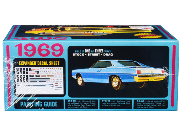 Skill 2 Model Kit 1969 Ford Galaxie 3-in-1 Kit 1/25 Scale Model by AMT