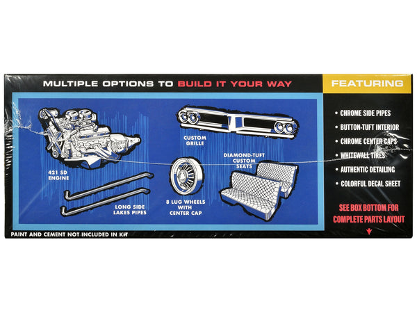 Skill 2 Model Kit 1962 Pontiac Catalina Super Stock 3-in-1 Kit 1/25 Scale Model by AMT