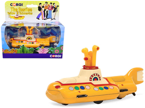 "The Beatles" Yellow Submarine with Sitting Band Member Figures Diecast Model by Corgi
