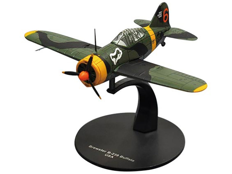 Brewster F2A Buffalo Fighter Aircraft "3rd Squadron Lentolaivue 24" Finnish Air Force 1/72 Diecast Model by DeAgostini