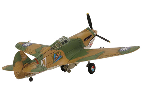 Curtiss P-40B HAWK 81A-2 Aircraft Fighter "3rd Pursuit Squadron American Volunteer Group P-8127 Serial : 47 China" (June 1942) "WW2 Aircrafts Series" 1/72 Diecast Model by Forces of Valor