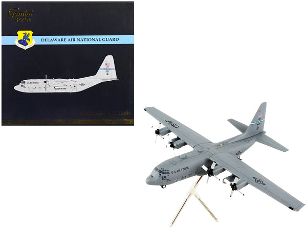 Lockheed C-130H Hercules Transport Aircraft "Delaware Air National Guard" United States Air Force "Gemini 200" Series 1/200 Diecast Model Airplane by GeminiJets