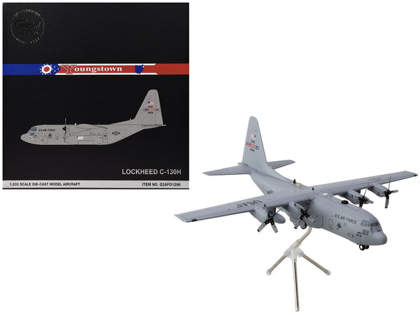 Lockheed C-130H Hercules Transport Aircraft "Youngstown Air Reserve Station" United States Air Force (89-9106) Gray "Gemini 200" Series 1/200 Diecast Model Airplane by GeminiJets