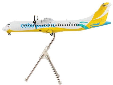 ATR 72-600 Commercial Aircraft "Cebu Pacific" White and Yellow "Gemini 200" Series 1/200 Diecast Model Airplane by GeminiJets