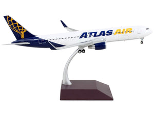 Boeing 767-300ER Commercial Aircraft "Atlas Air" White with Blue Tail "Gemini 200" Series 1/200 Diecast Model Airplane by GeminiJets