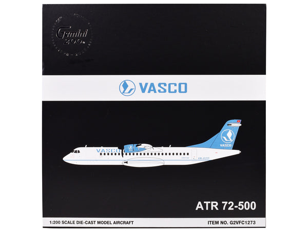 ATR 72-500 Commercial Aircraft "Vietnam Air Services Company (VASCO)" (VN-B221) White with Blue Tail "Gemini 200" Series 1/200 Diecast Model Airplane by GeminiJets