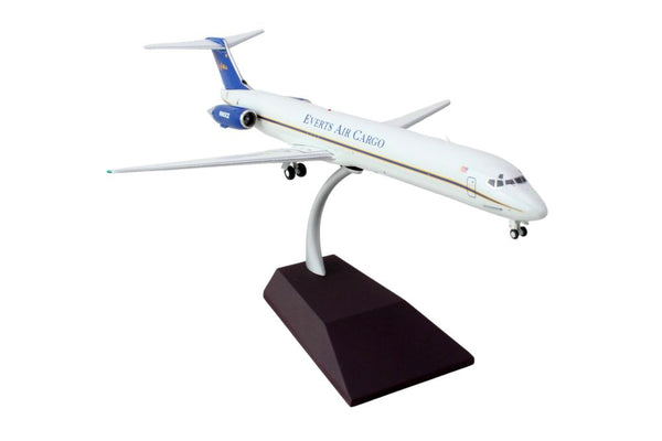 McDonnell Douglas MD-88 Commercial Aircraft "Everts Air Cargo" (N965CE) White with Blue Tail "Gemini 200" Series 1/200 Diecast Model Airplane by GeminiJets