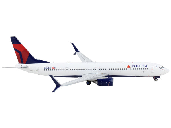 Boeing 737-900ER Commercial Aircraft "Delta Airlines" White with Blue and Red Tail 1/400 Diecast Model Airplane by GeminiJets