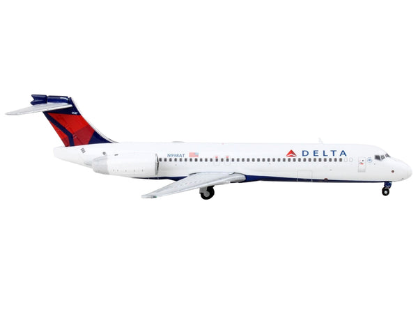 Boeing 717-200 Commercial Aircraft "Delta Airlines" White with Blue and Red Tail 1/400 Diecast Model Airplane by GeminiJets