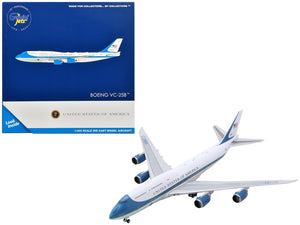 Boeing VC-25B Transport Aircraft "United States of America - Air Force One" (30000) White with Blue Stripes 1/400 Diecast Model Airplane by GeminiJets