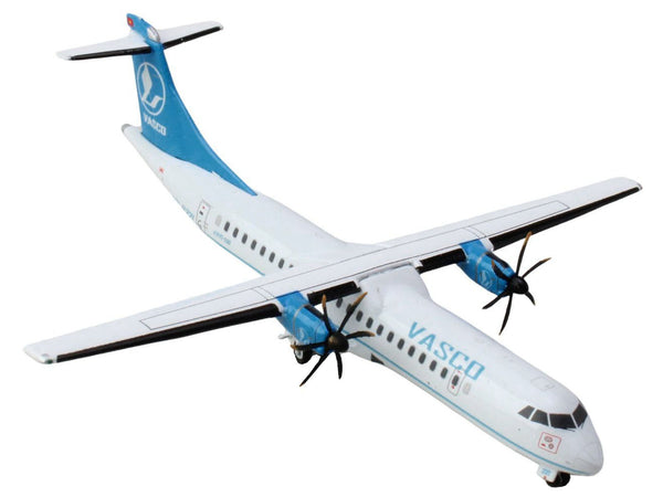 ATR 72-500 Commercial Aircraft "VASCO (Vietnam Air Services Company)" (VN-B221) White with Blue Tail 1/400 Diecast Model Airplane by GeminiJets