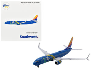 Boeing 737-800 Commercial Aircraft "Southwest Airlines - Nevada One" (N8646B) Blue with Striped Tail 1/400 Diecast Model Airplane by GeminiJets