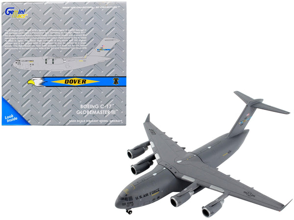 McDonnell Douglas C-17 Globemaster III Transport Aircraft "436th AW Eagle Wing Dover AFB" United States Air Force "Gemini Macs" Series 1/400 Diecast Model Airplane by GeminiJets