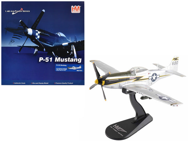 North American P-51D Mustang Fighter Aircraft "Lt. Col. McComas 118th Tactical Reconnaissance Squadron 23rd Fighter Group China" (1945) United States Army Air Force "Air Power Series" 1/48 Diecast Model by Hobby Master