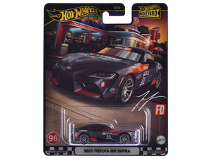 2021 Toyota GR Supra #1D "Formula Drift" Dark Gray Metallic "Boulevard" Series Diecast Model Car by Hot Wheels