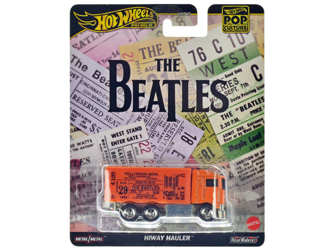 Hiway Hauler Orange with Concert Ticket Graphics "The Beatles" "Pop Culture" Series Diecast Model Car by Hot Wheels