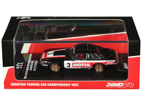 Jaguar XJ-S RHD (Right Hand Drive) #3 Tom Walkinshaw - Chuck Nicholson "Team TWR Motul" ETCC (European Touring Car Championship) (1982) 1/64 Diecast Model Car by Inno Models