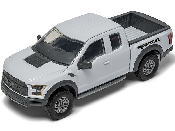 Skill 1 Model Kit Ford F-150 Raptor Pickup Truck Gray Snap Together Snap Together Painted Plastic Model Car Kit by Airfix Quickbuild