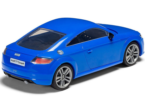 Skill 1 Model Kit Audi TT Coupe Blue Snap Together Snap Together Snap Together Painted Plastic Model Car Kit by Airfix Quickbuild