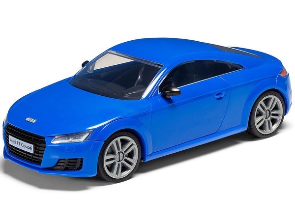 Skill 1 Model Kit Audi TT Coupe Blue Snap Together Snap Together Snap Together Painted Plastic Model Car Kit by Airfix Quickbuild