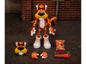 Chester Cheetah 5.5" Glow-in-the-Dark Figure with Accessories and Alternate Head and Hands "Flamin' Hot Cheetos Crunchy" Model by Jada