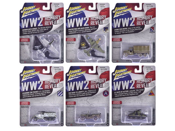 "Military" Set A of 6 pieces 2024 Release 1 Limited Edition Diecast Models by Johnny Lightning