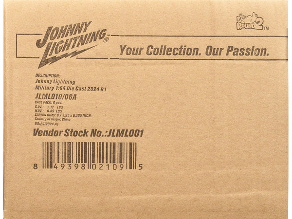 "Military" Set A of 6 pieces 2024 Release 1 Limited Edition Diecast Models by Johnny Lightning