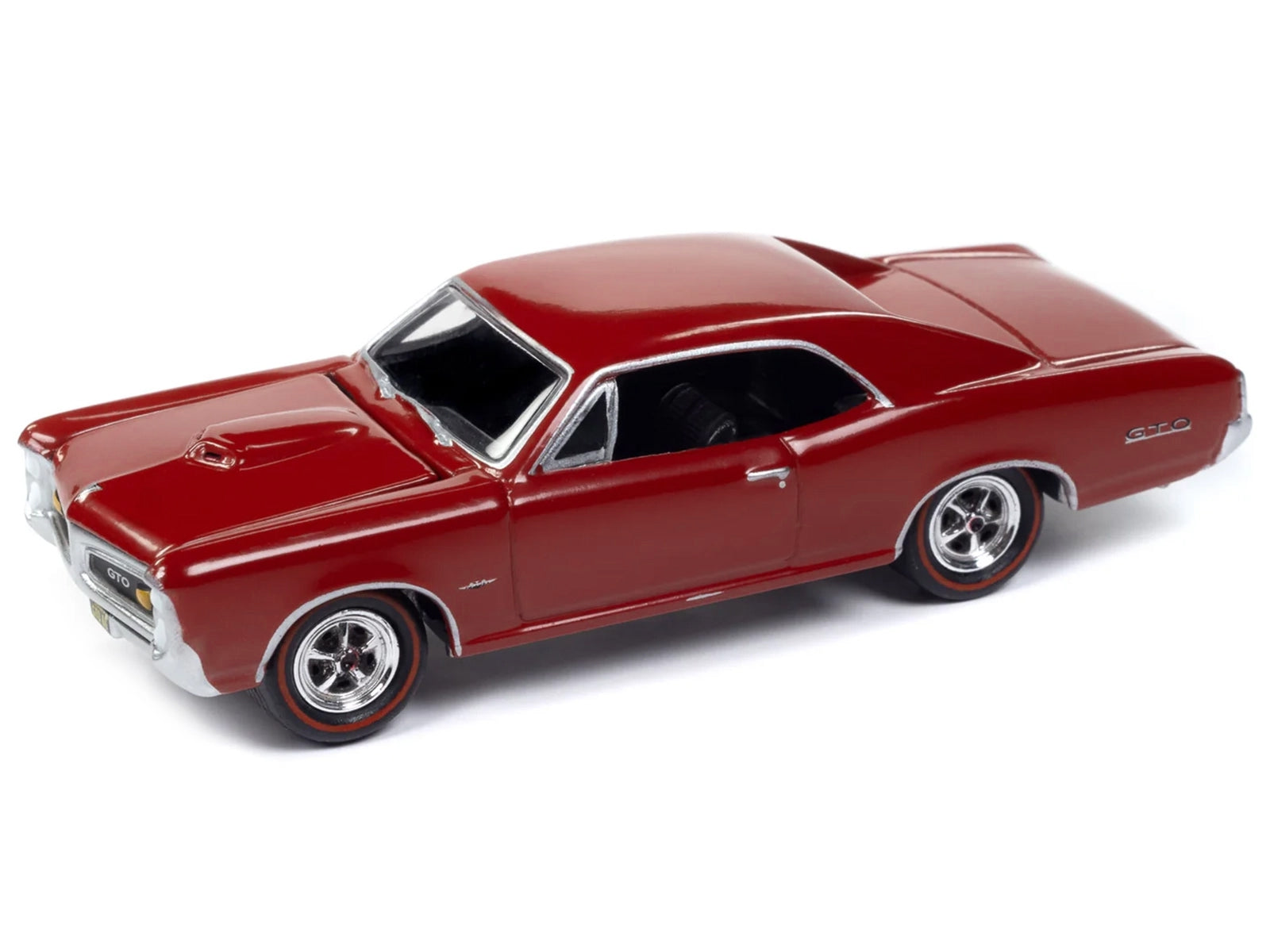 1966 Pontiac GTO Montero Red "USPS (United States Postal Service)" Pop Culture 2024 Release 1 1/64 Diecast Model Car by Johnny Lightning